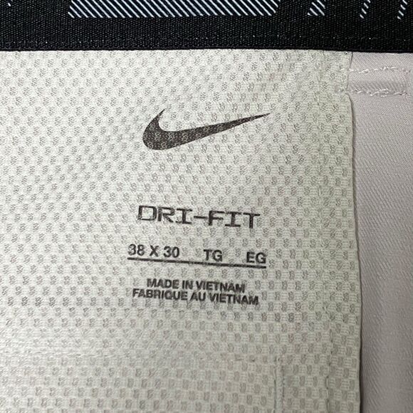 Nike Golf Pants Mens 38x30 Light Bone Off White Victory Sport Dri-FIT AJ5489-072 - Picture 8 of 16